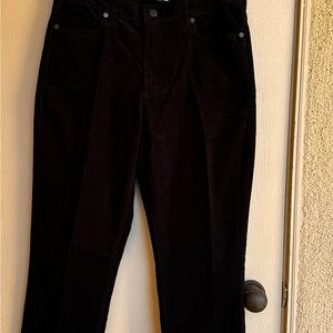 Lands' End Women Size 10 Black Corduroy Pants